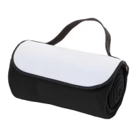 RPET fleecová deka na zakázku černá s potiskem loga - foto 2