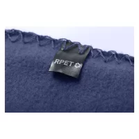 RPET fleecová deka tmavě modrá s potiskem loga - foto 4