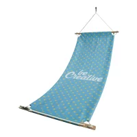 RPET houpací síť na zakázku bílá s potiskem loga - foto 3