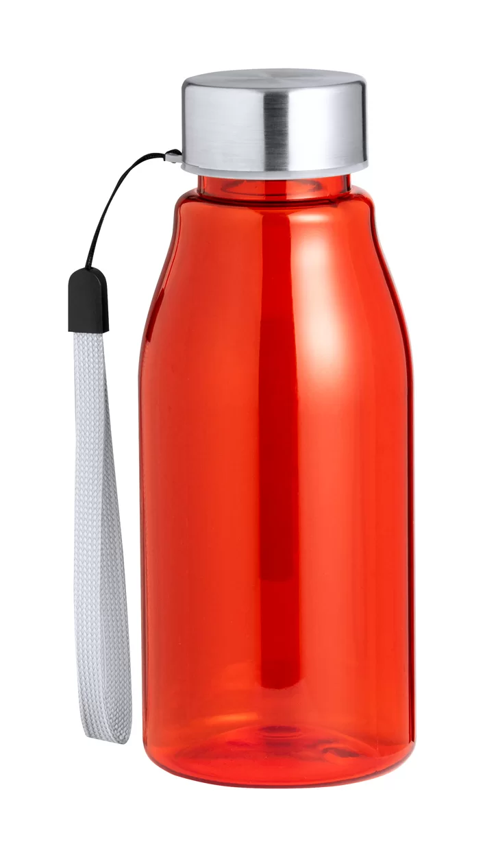 RPET láhev červená s potiskem loga