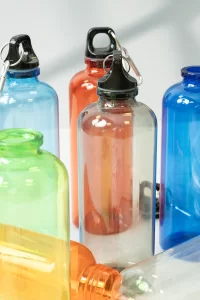 RPET láhev oranžová s potiskem loga - foto 3