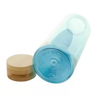 RPET láhev světle modrá s potiskem loga - foto 3