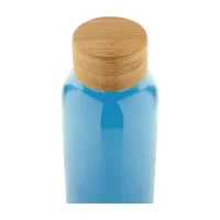 RPET láhev světle modrá s potiskem loga - foto 4