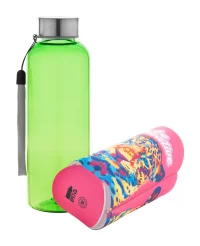 RPET láhev zelená s potiskem loga - foto 2