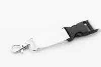 RPET lanyard bílá s potiskem loga - foto 3