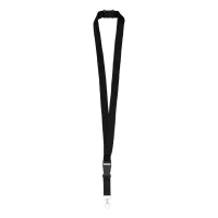 RPET lanyard černá s potiskem loga - foto 2