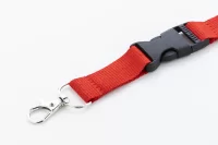RPET lanyard červená s potiskem loga - foto 3