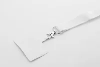 RPET lanyard na mobil bílá s potiskem loga - foto 4