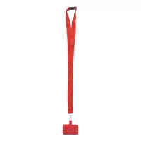 RPET lanyard na mobil červená s potiskem loga - foto 2