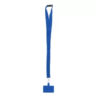 RPET lanyard na mobil modrá s potiskem loga - foto 2