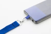 RPET lanyard na mobil modrá s potiskem loga - foto 5