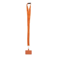 RPET lanyard na mobil oranžová s potiskem loga - foto 2