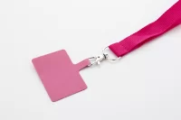 RPET lanyard na mobil růžová s potiskem loga - foto 3