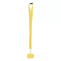 RPET lanyard na mobil žlutá s potiskem loga - foto 2