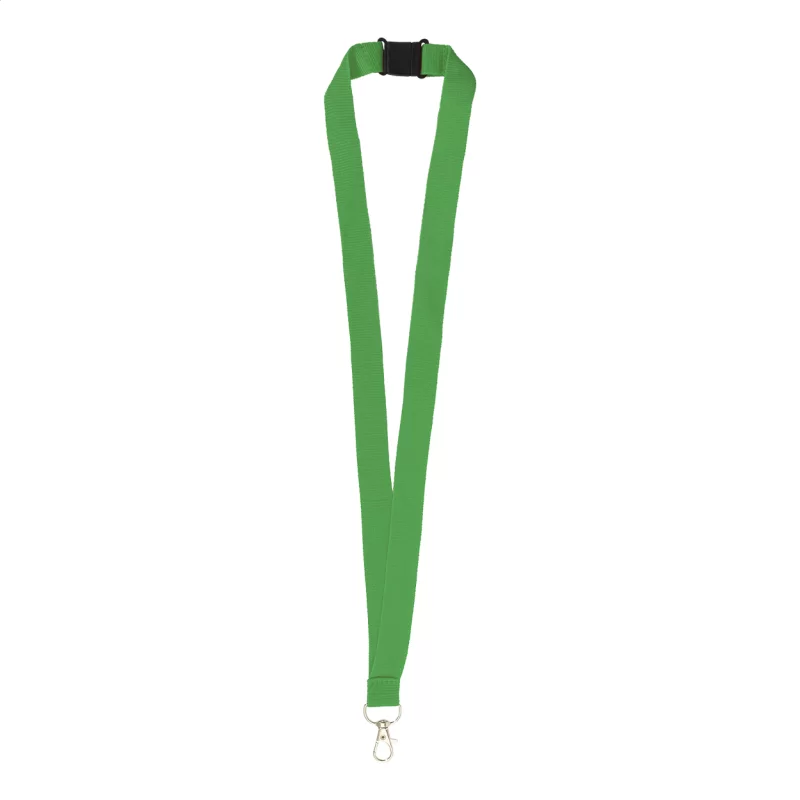 RPET lanyard zelená — reklamní předmět s vlastním potiskem RPET lanyard zelená s potiskem loga