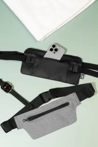 RPET ledvinka popelavě šedý s potiskem loga - foto 5