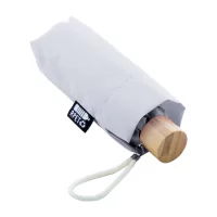 RPET mini deštník bílá s potiskem loga - foto 4