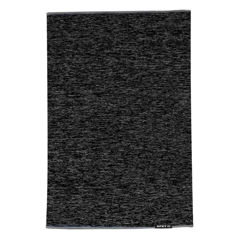 RPET multifunkční šátek černá s potiskem loga
