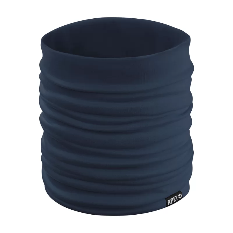 RPET multifunkční šátek tmavě modrá — reklamní předmět s vlastním potiskem RPET multifunkční šátek tmavě modrá s potiskem loga