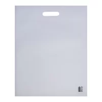 RPET nákupní taška bílá s potiskem loga