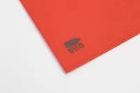 RPET nákupní taška červená s potiskem loga - foto 2