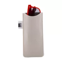 RPET obal na sluneční brýle na zakázku bílá s potiskem loga - foto 12