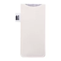 RPET obal na sluneční brýle na zakázku bílá s potiskem loga - foto 2