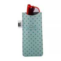 RPET obal na sluneční brýle na zakázku bílá s potiskem loga - foto 6