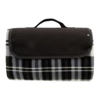 RPET pikniková deka černá s potiskem loga - foto 3