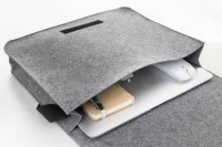 RPET plstěná brašna šedá s potiskem loga - foto 4