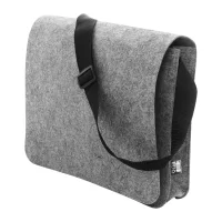 RPET plstěná brašna šedá s potiskem loga