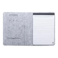 RPET plstěná sloha na dokumenty šedá s potiskem loga - foto 3