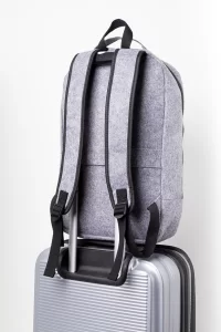 RPET plstěný batoh šedá s potiskem loga - foto 6