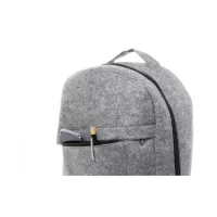 RPET plstěný batoh šedá s potiskem loga - foto 7