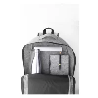 RPET plstěný batoh šedá s potiskem loga - foto 8