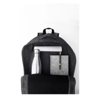 RPET plstěný batoh tmavě šedá s potiskem loga - foto 5