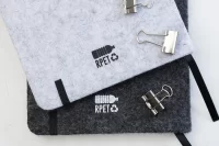 RPET plstěný blok tmavě šedá s potiskem loga - foto 5