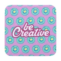 RPET plstěný podtácek, kruh bílá s potiskem loga - foto 2