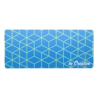 RPET podložka na stůl bílá s potiskem loga