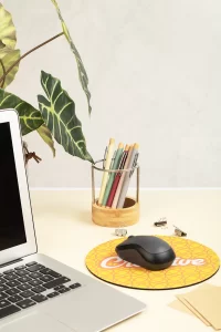 RPET podložka pod myš bílá s potiskem loga - foto 6