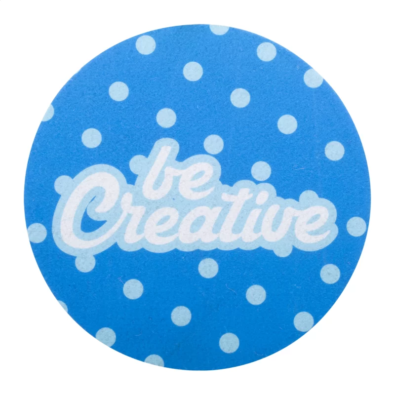 RPET podložka pod myš bílá — reklamní předmět s vlastním potiskem RPET podložka pod myš bílá s potiskem loga