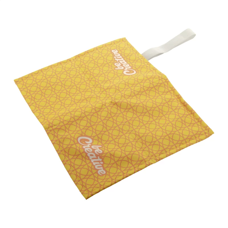 RPET polštářek na zakázku bílá s potiskem loga