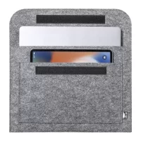 RPET pouzdro na laptop šedá s potiskem loga - foto 5