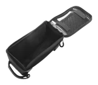 RPET pouzdro na mobil na kolo šedá s potiskem loga - foto 3