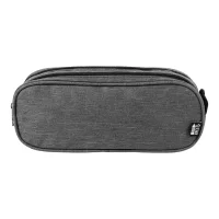 RPET pouzdro na pera tmavě šedá s potiskem loga - foto 2