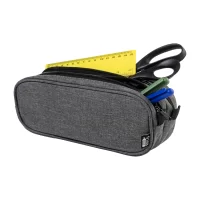 RPET pouzdro na pera tmavě šedá s potiskem loga - foto 4