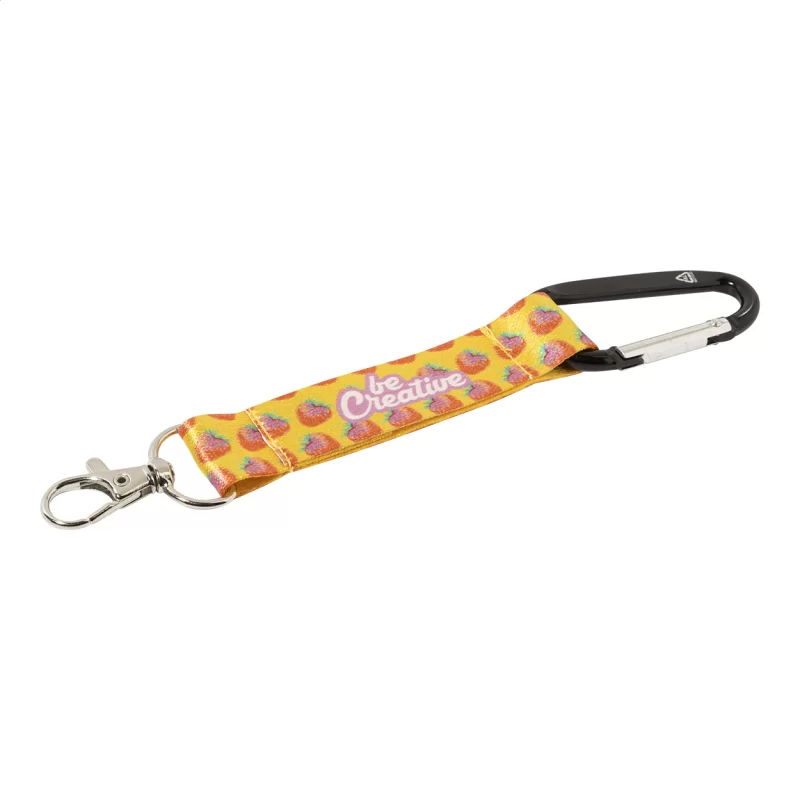 RPET přívěšek na klíče na zakázku černá s potiskem loga