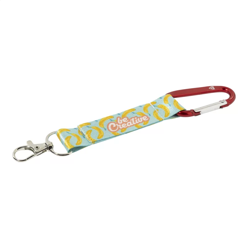 RPET přívěšek na klíče na zakázku červená s potiskem loga