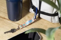 RPET přívěšek na klíče na zakázku modrá s potiskem loga - foto 4