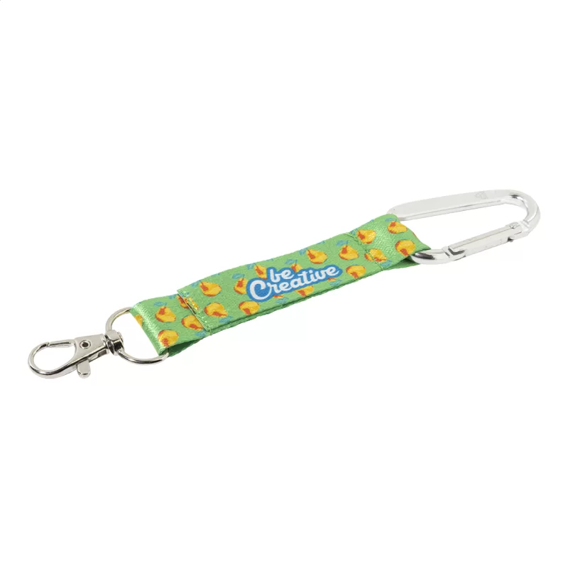 RPET přívěšek na klíče na zakázku stříbrná s potiskem loga